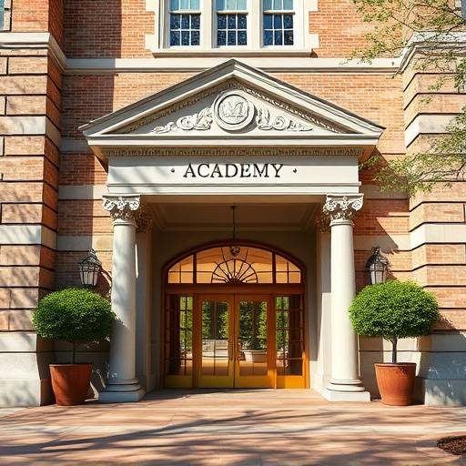 Academy building entrance